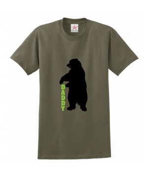 Daddy Silhoutte Bear Unisex Kids and Adults T-Shirt